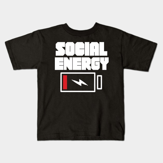 Social Energy Level Kids T-Shirt by Eugenex